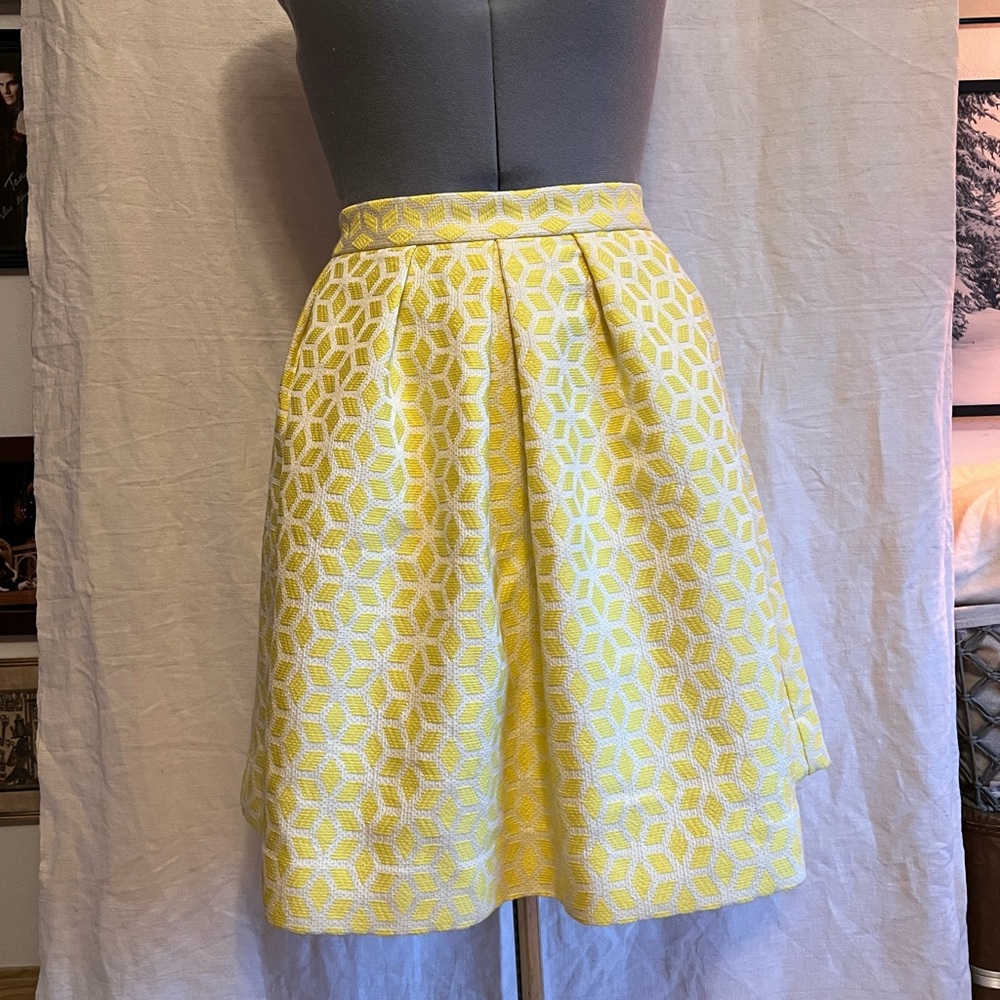 ☀️ Sunshine yellow Anthropologie Hutch Lemon Zest skirt with POCKETS☀️